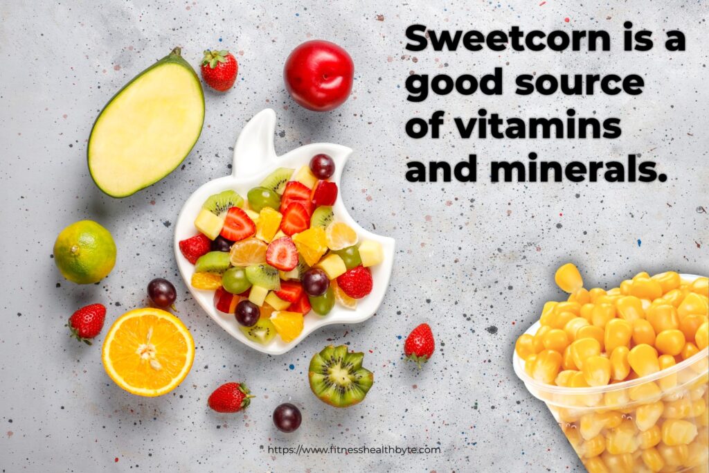 Sweetcorn good source of vitamins