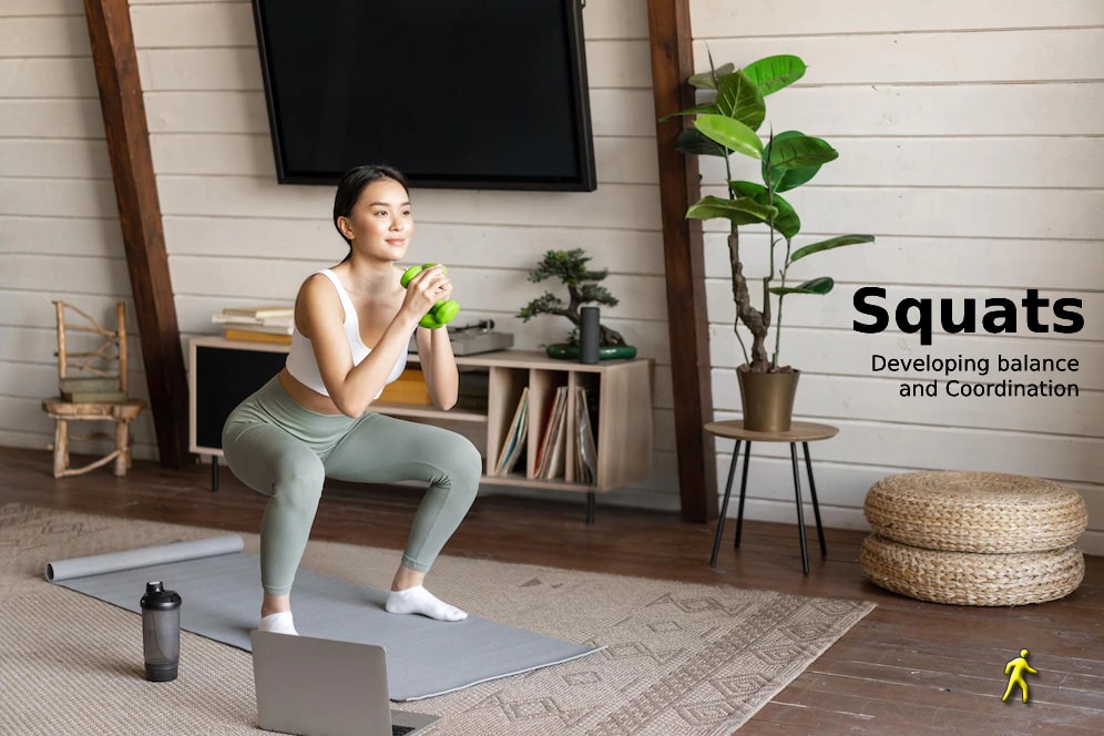 Squats Exercise: developing balance and coordination